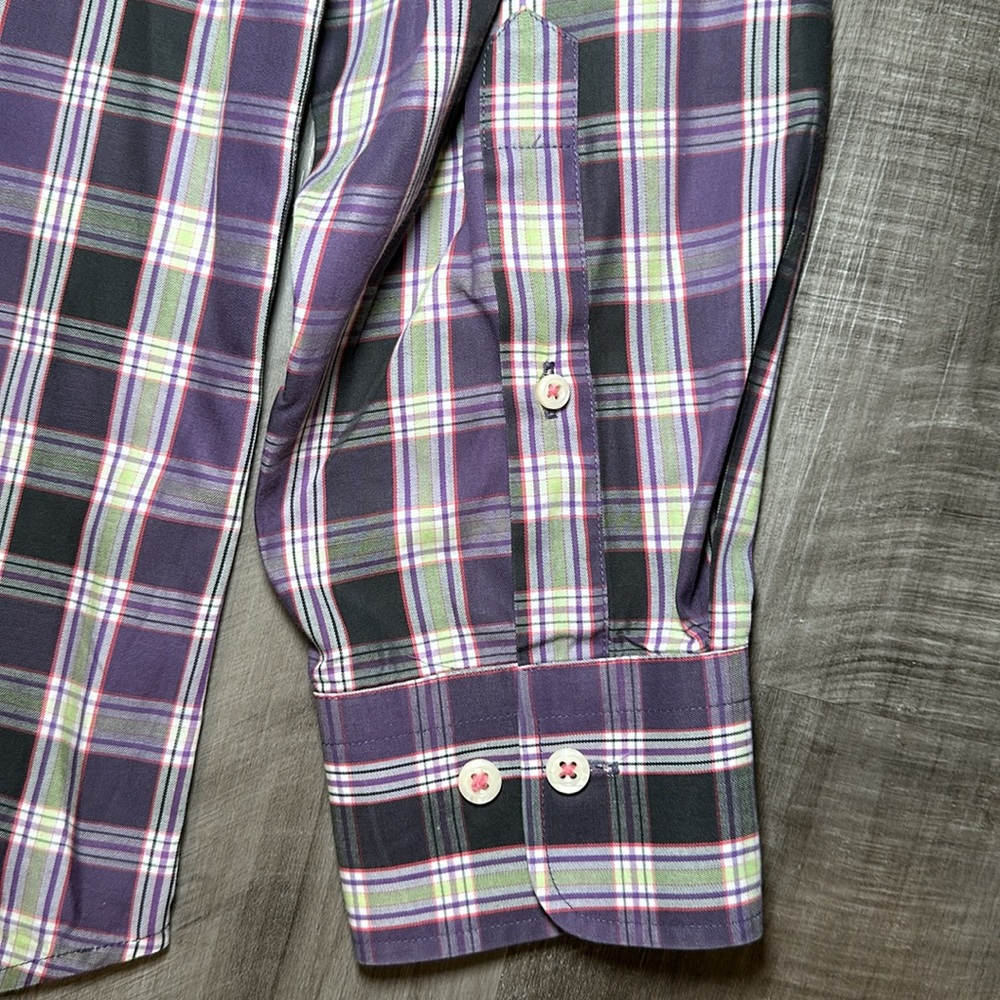 Peter Millar Long Sleeve Button Down Shirt - Large - Picture 4 of 6